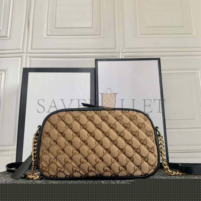 G*u*i marmont small matelasse shoulder bag 447632  (24*13*7cm)